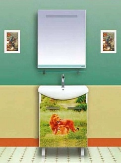 Тумба под раковину Misty Легенда 75 с рисунком Л-Лег01075-4510Пр - 1