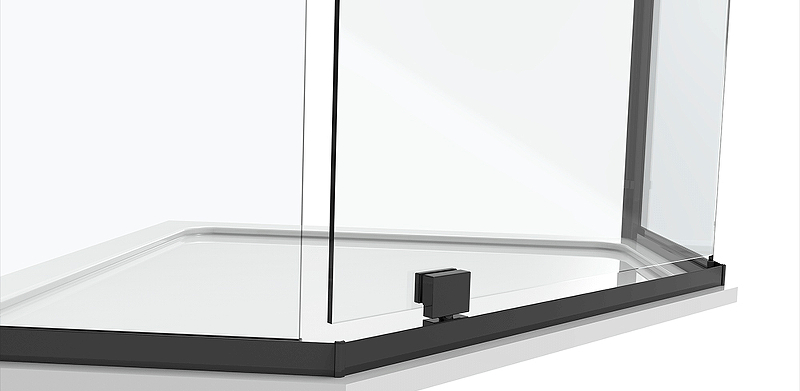 Душевой уголок Black&White Stellar Wind 100х100 черный матовый 8751010 - 2