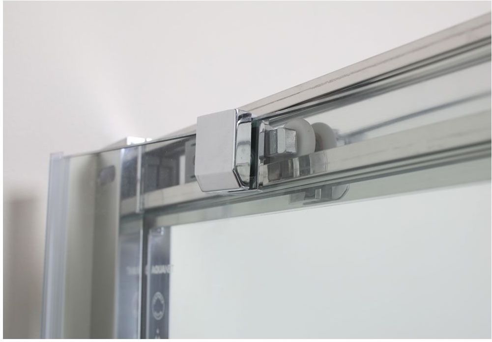 NPE2142 Душевая шторка DELTA ( 900 х 900 х2000 ) нержавеющая сталь стекло прозр 8 мм(R550)  202312 - 6