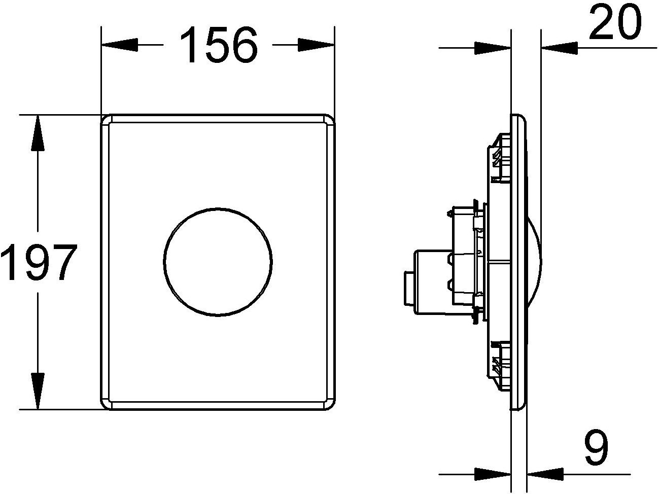 Кнопка смыва Grohe Skate 38672SD0 хром - 9