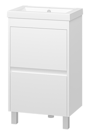 Тумба с раковиной Misty Алиса 50 белая глянцевая УТ000011550 - 0