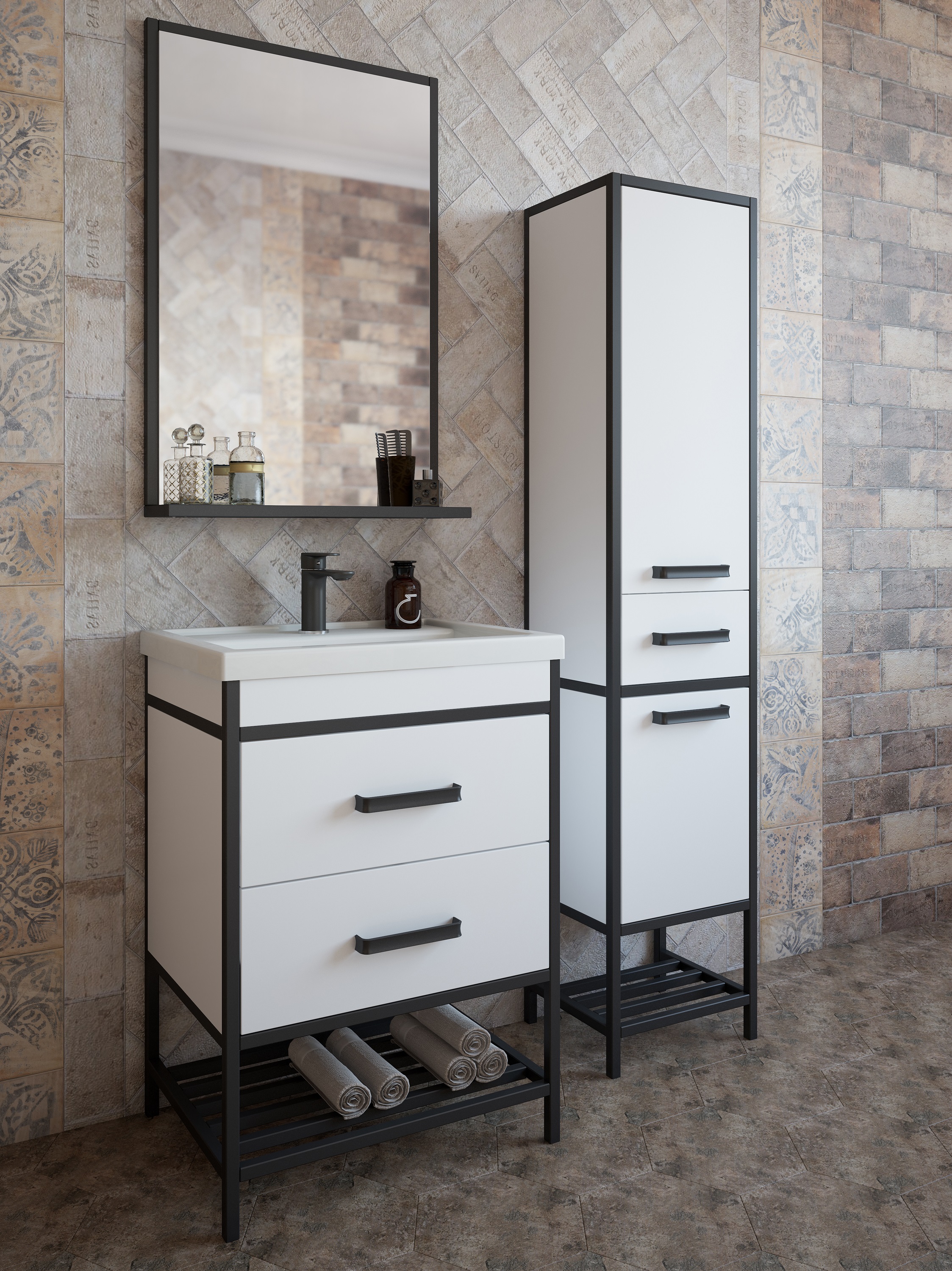 Тумба с раковиной Sanflor Норд 60 - 1