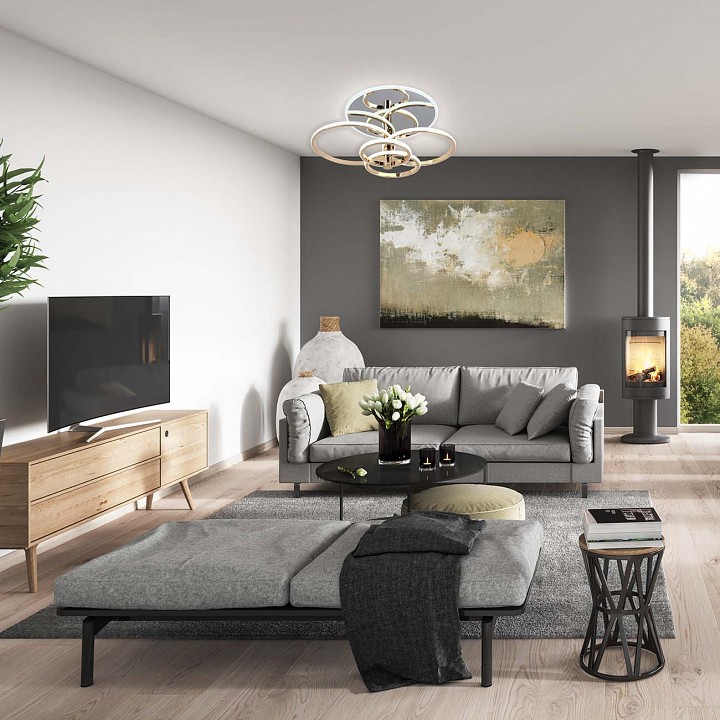 Люстра на штанге Escada Contour 10213/4LED BL Chrome - 1