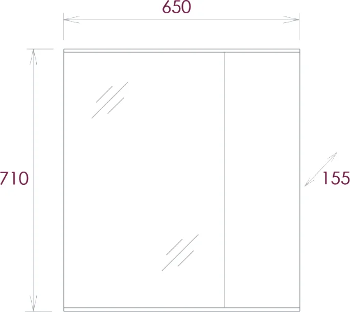Комплект мебели Onika Марбл 65 мрамор/камень бетонный (106548) - 9