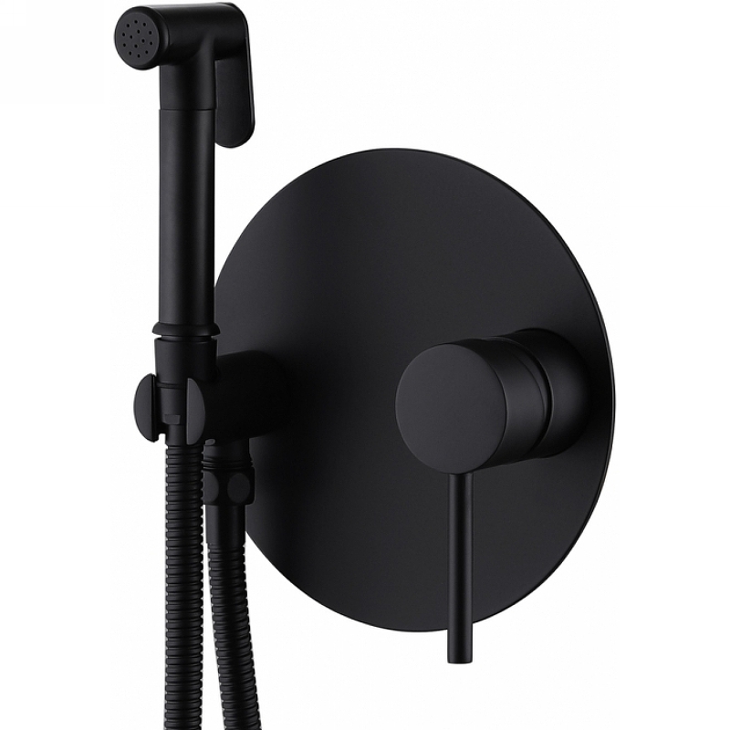 Гигиенический душ Abber Emotion черный матовый AF8826B - 0