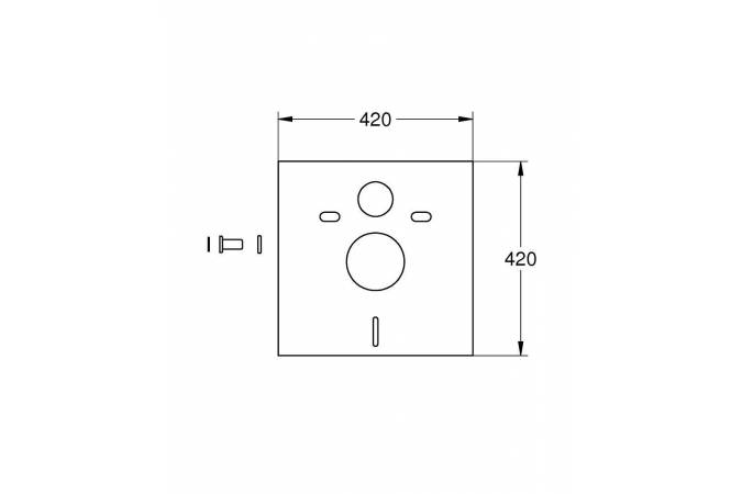 Шумоизоляционная панель для инсталляции GROHE   37131000 - 1