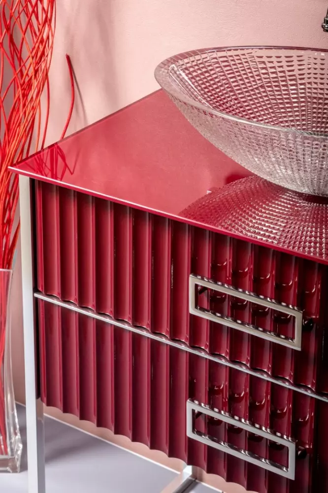 Столешница под раковину Armadi Art Lucido 80 бордо 853-080-BR - 1