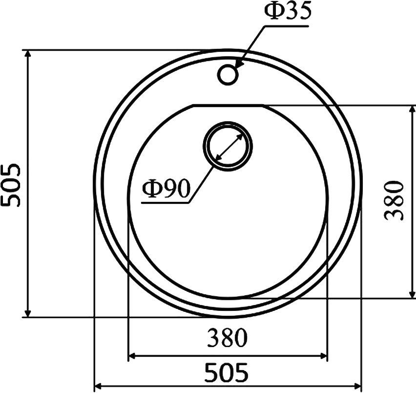 Мойка кухонная Lava R2 черная R2.BAS - 3