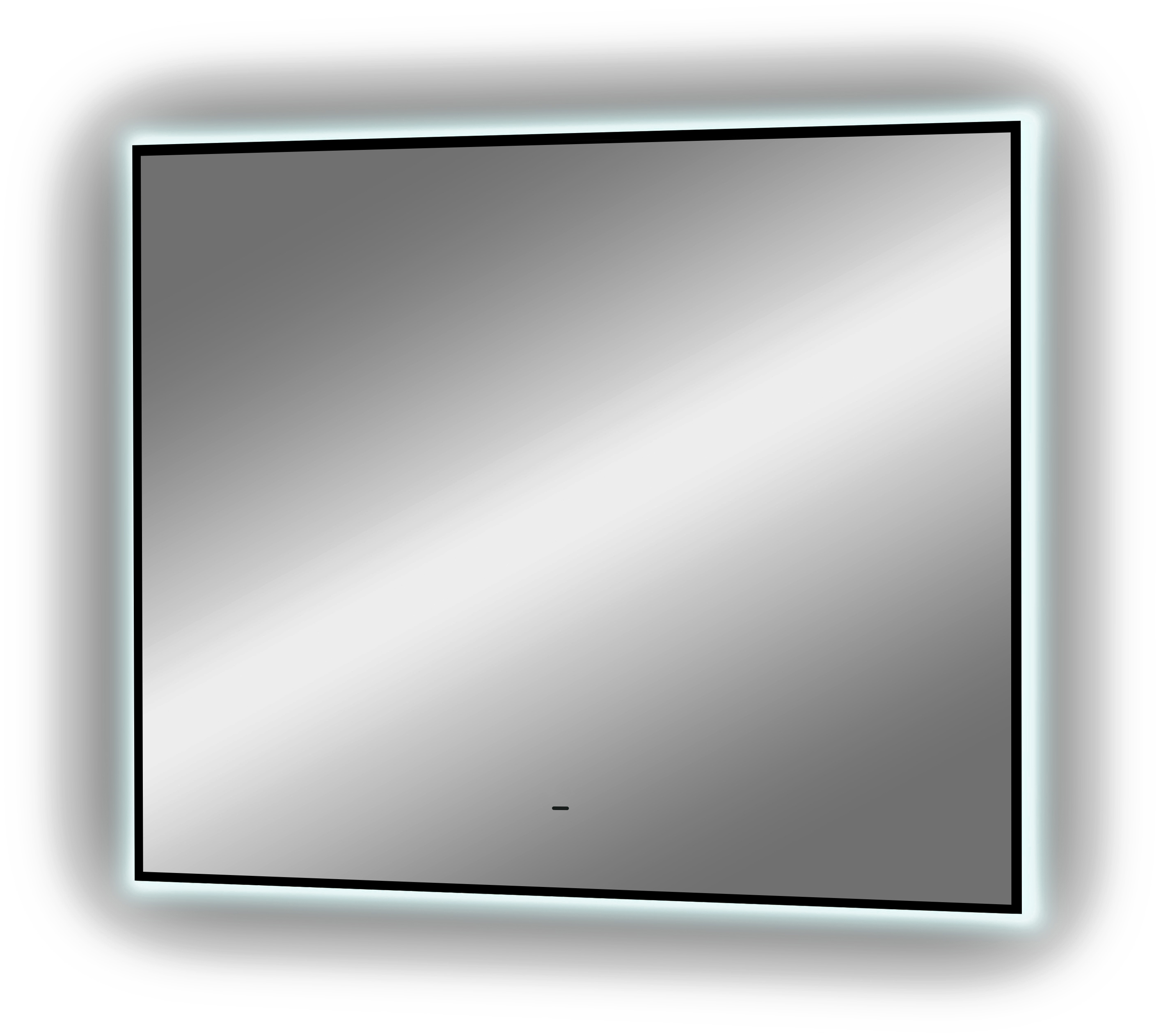 Зеркало DIWO Элиста 80 черное, с подсветкой ЗЛП1734 - 9