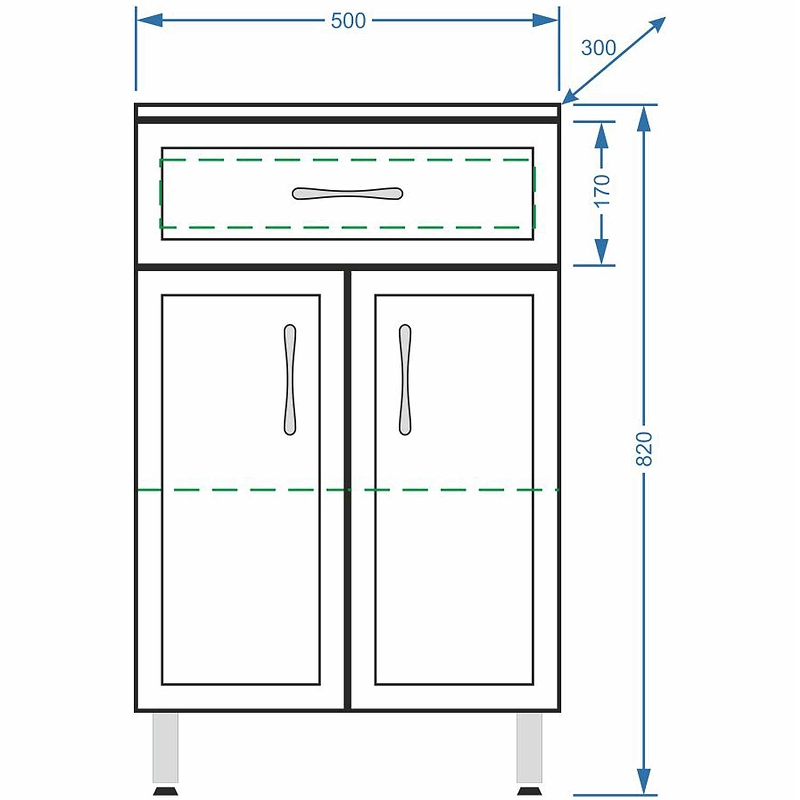 Комод Stella Polar Концепт 50 белый SP-00000153 - 4