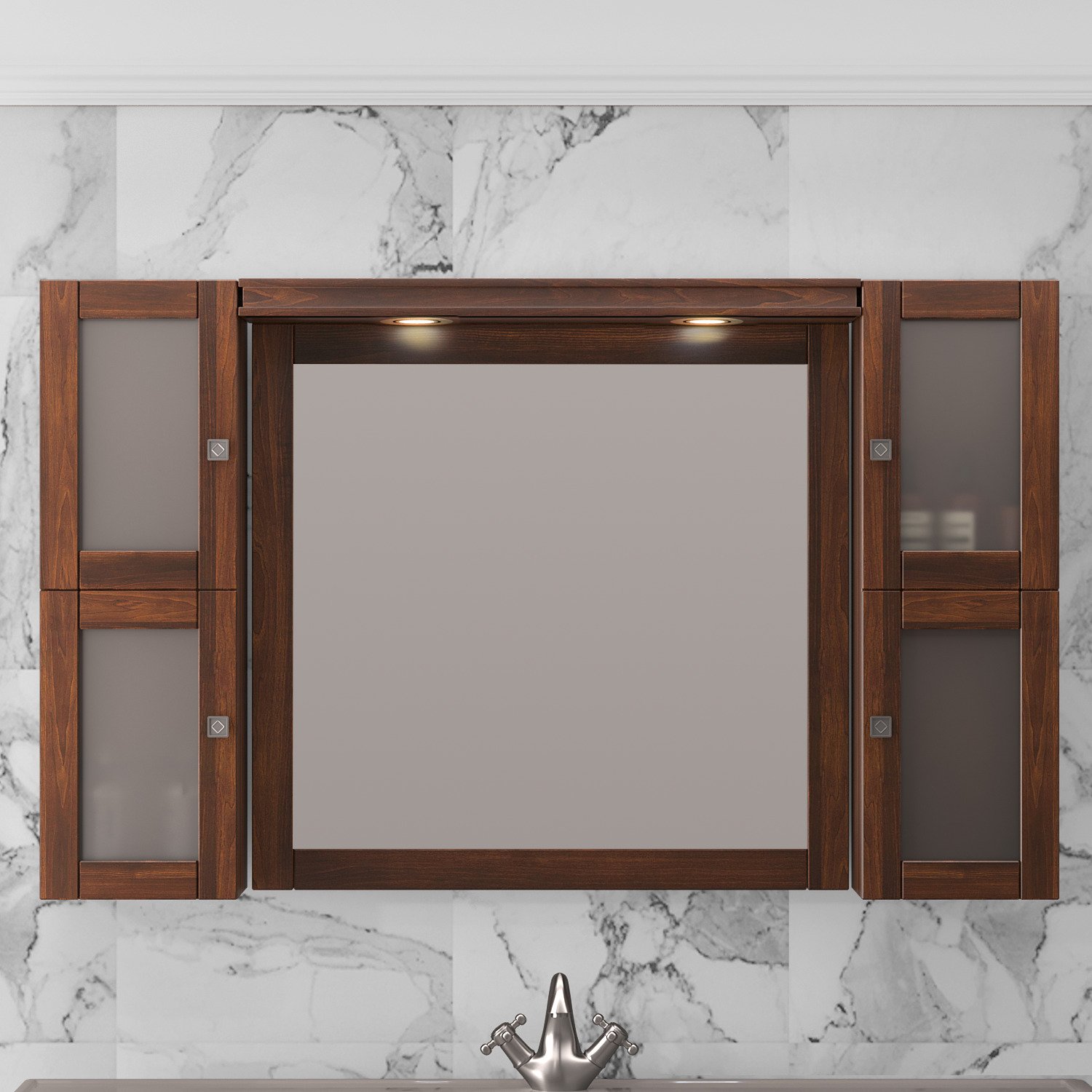 Мебель для ванной Opadiris Мираж 120 светлый орех - 5