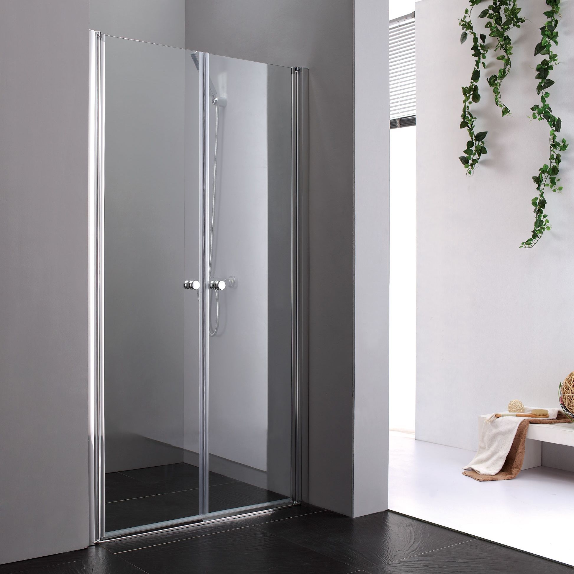 Душевая дверь в нишу Cezares Elena W B2 90 C Cr ELENA-W-B-2-90-C-Cr - 0