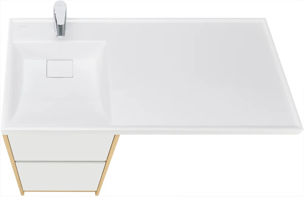 Комплект мебели Aquaton Лондри 60 светлое дерево-белый - 5