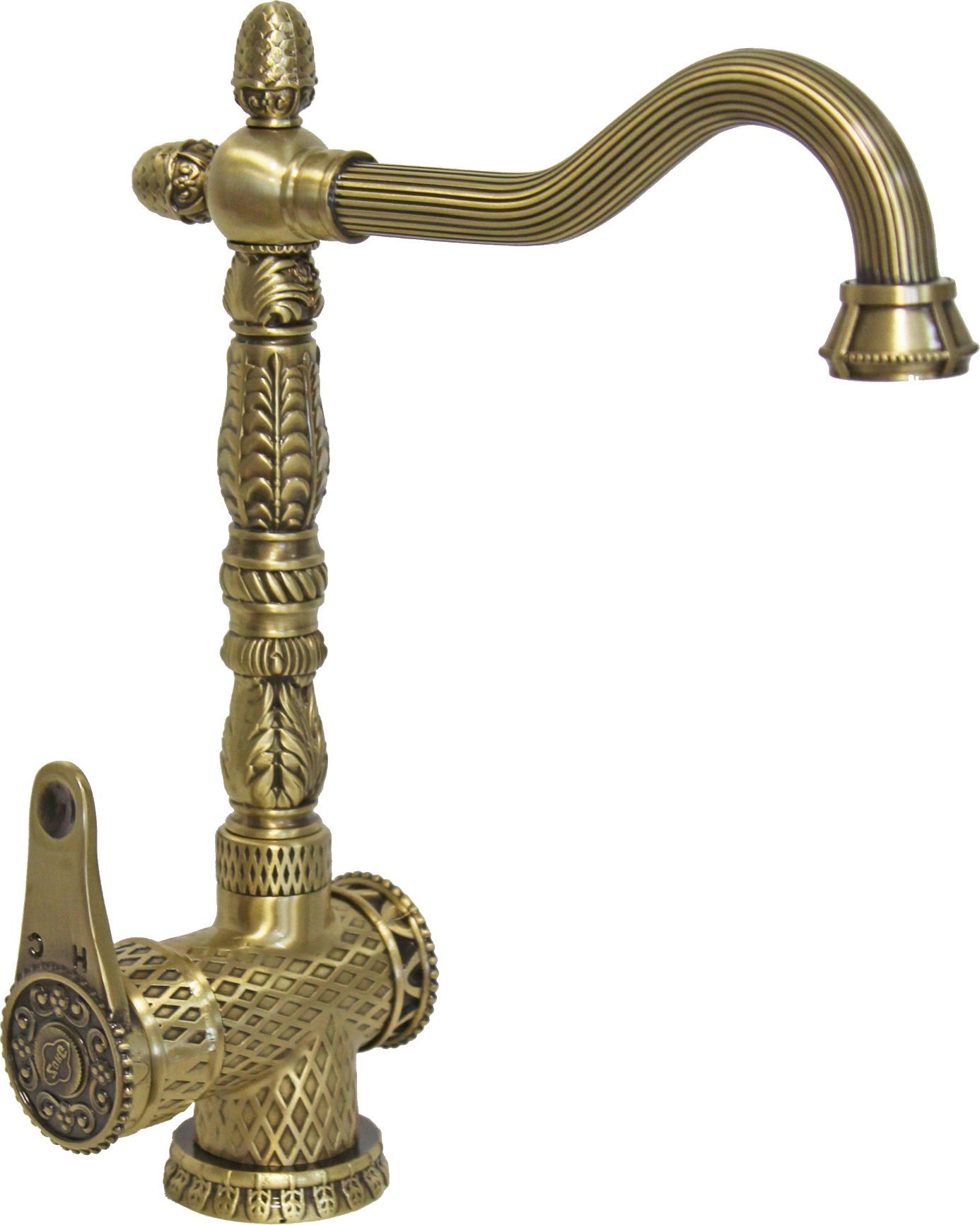 Смеситель Zorg Antic A 421 K-BR для кухонной мойки - 0