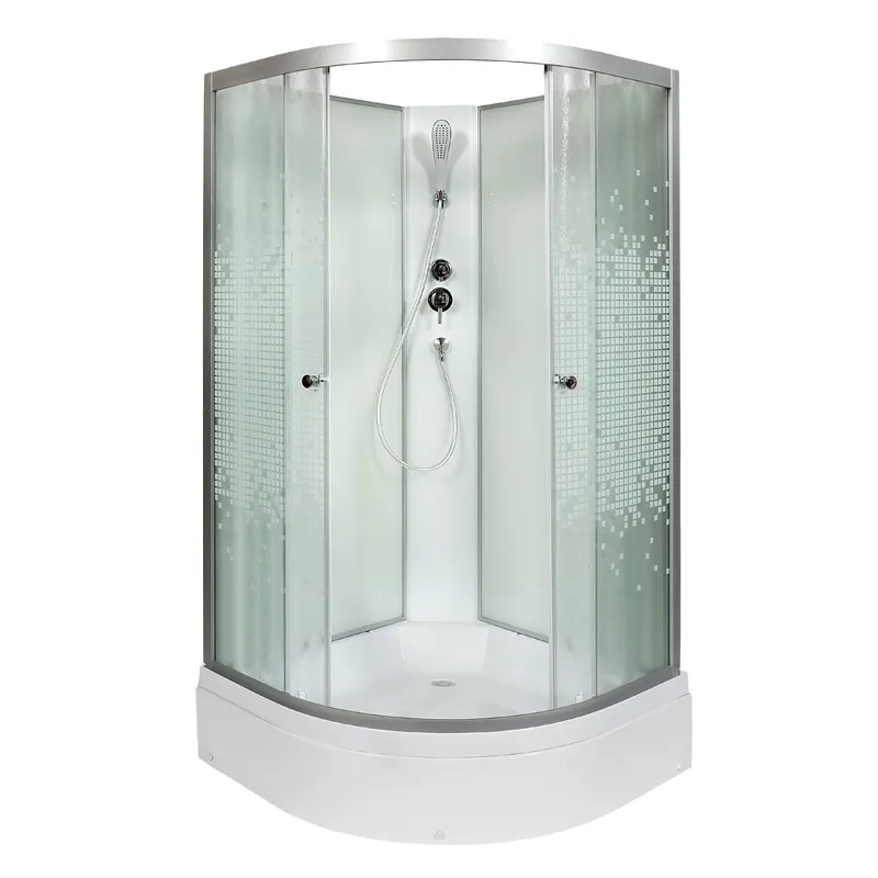 Душевая кабина Deto L 80х80 без крыши, хром  L780N - 0