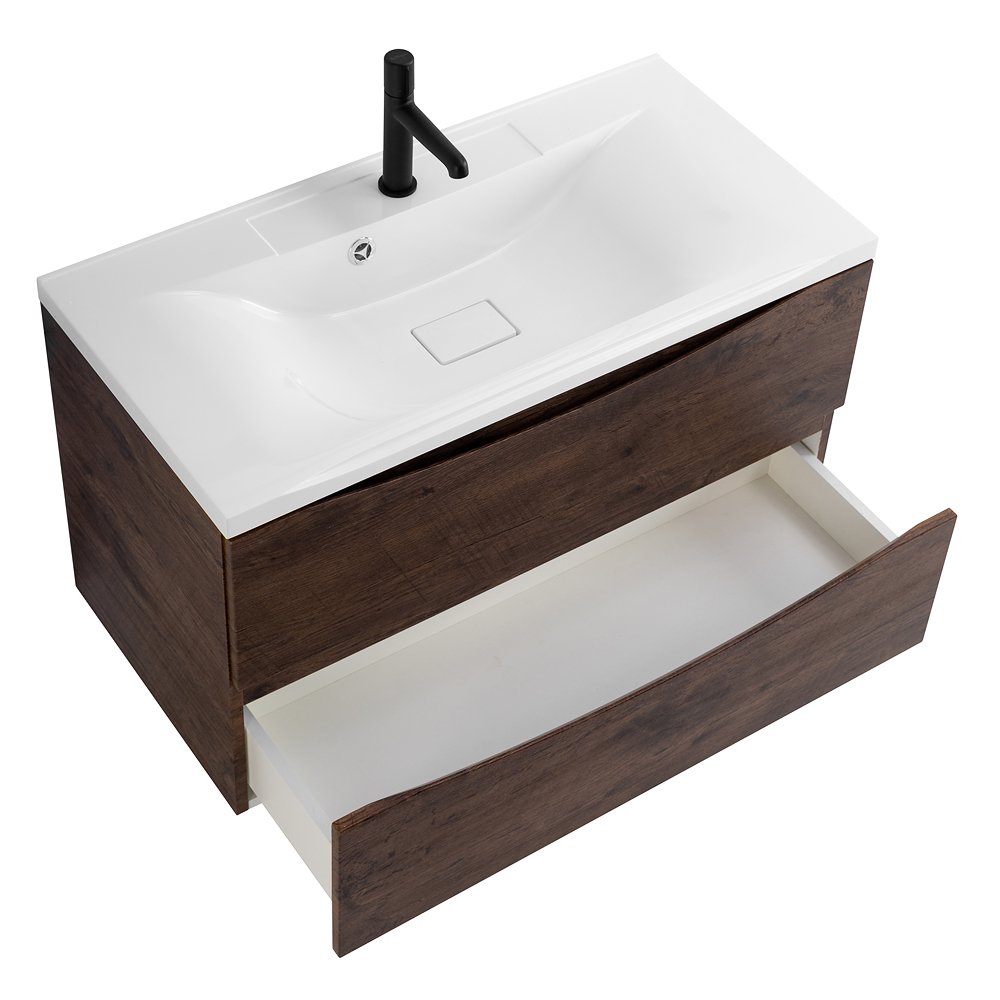 Комплект мебели Belbagno Marino 80 темное дерево  - 17