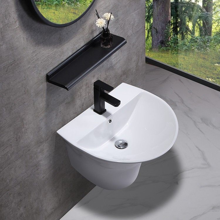 Раковина подвесная CeramaLux NB 57 см белый  NB165 - 4