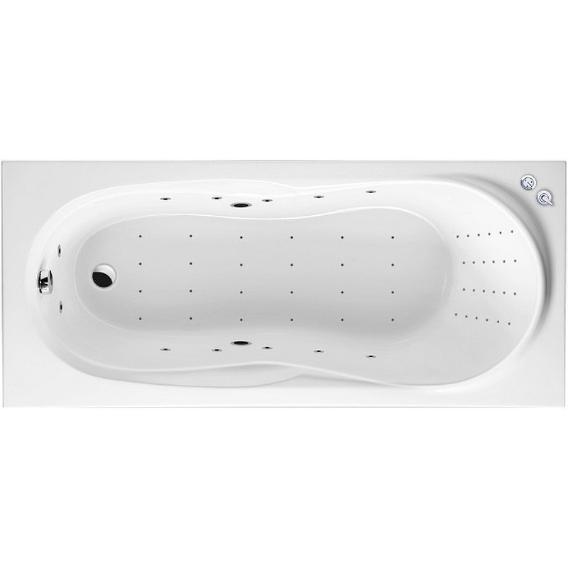 Акриловая ванна Excellent Sekwana 170х75 белая с гидромассажем WAEX.SEK17.NANO.CR - 0
