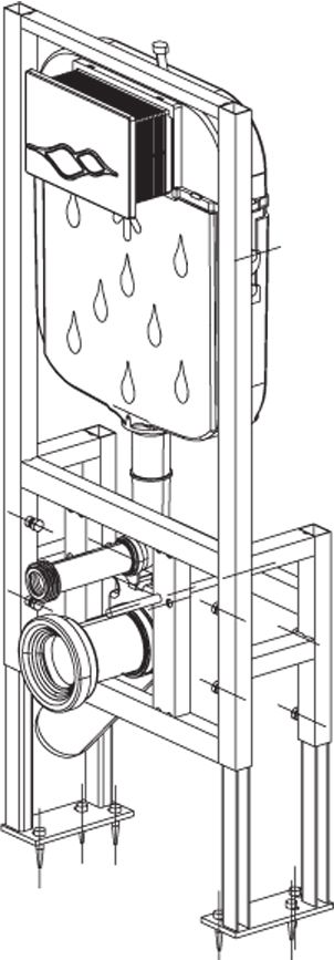 Система инсталляции для унитазов Creavit GR5004.01 - 2
