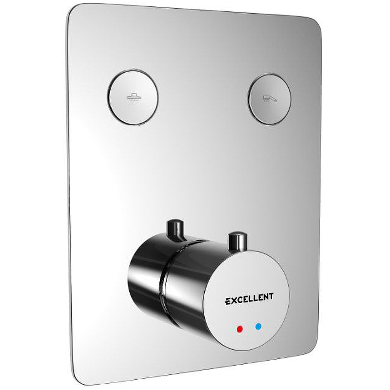 Смеситель для душа встраиваемый Excellent Krotos хром AREX.8045CR - 0