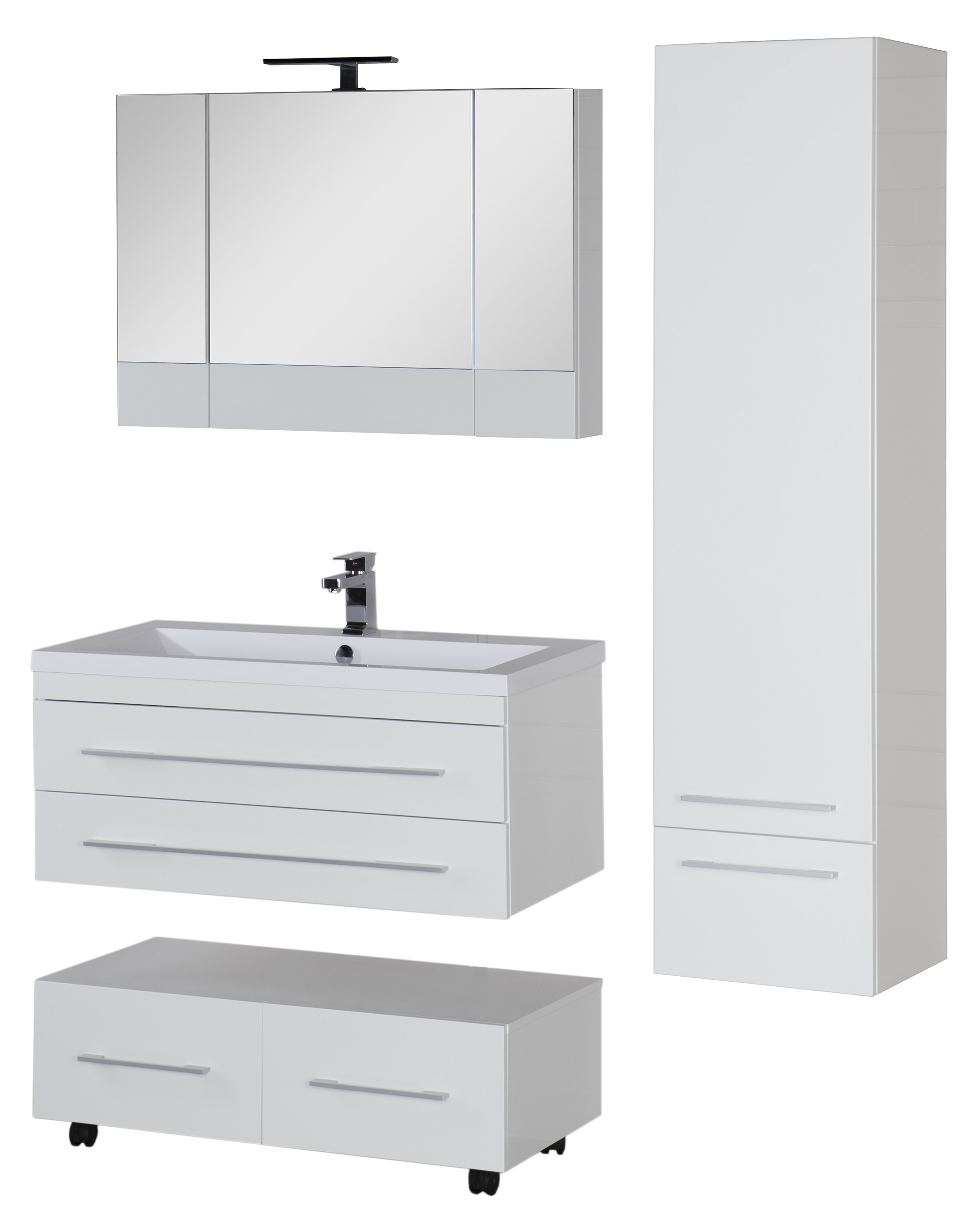 Зеркало-шкаф Aquanet Нота 100 камерино белый 165372 - 21