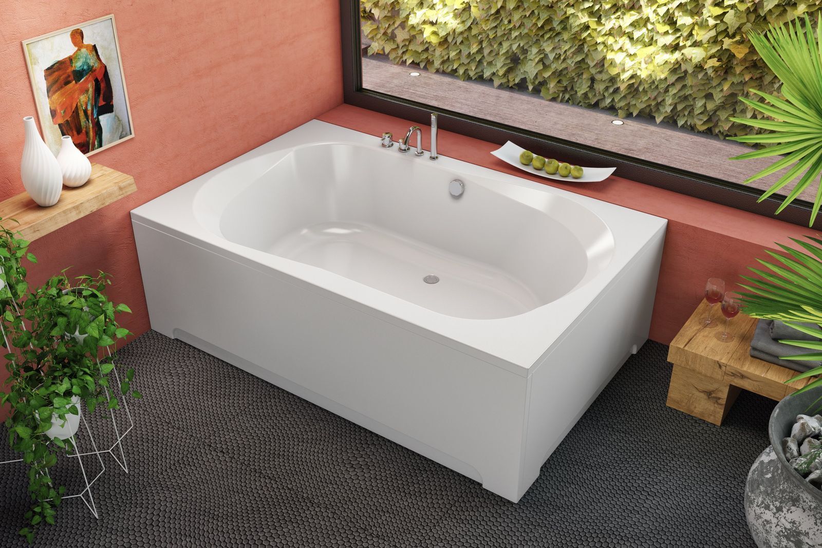 Ванна акриловая Kolpa-san Adam&Eva 195х125 белый 5040-01 - 1