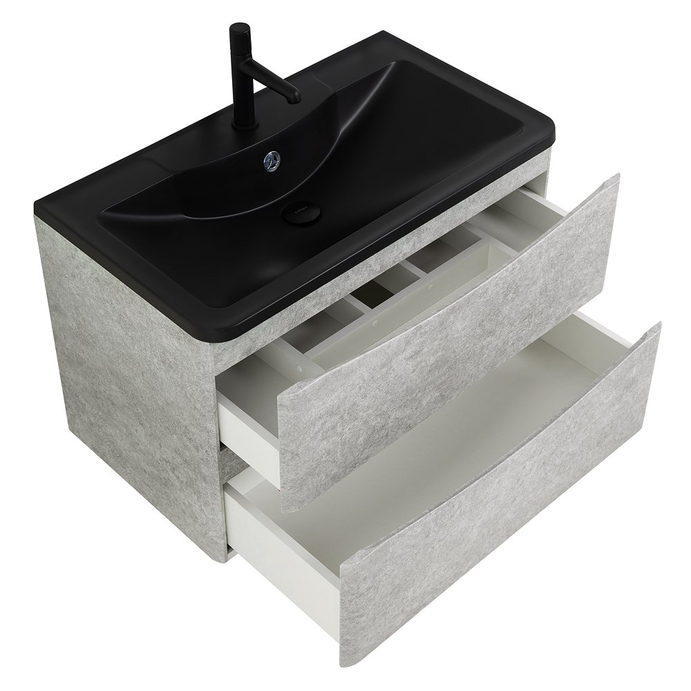 Тумба с раковиной BelBagno Acqua 80 серый - 9