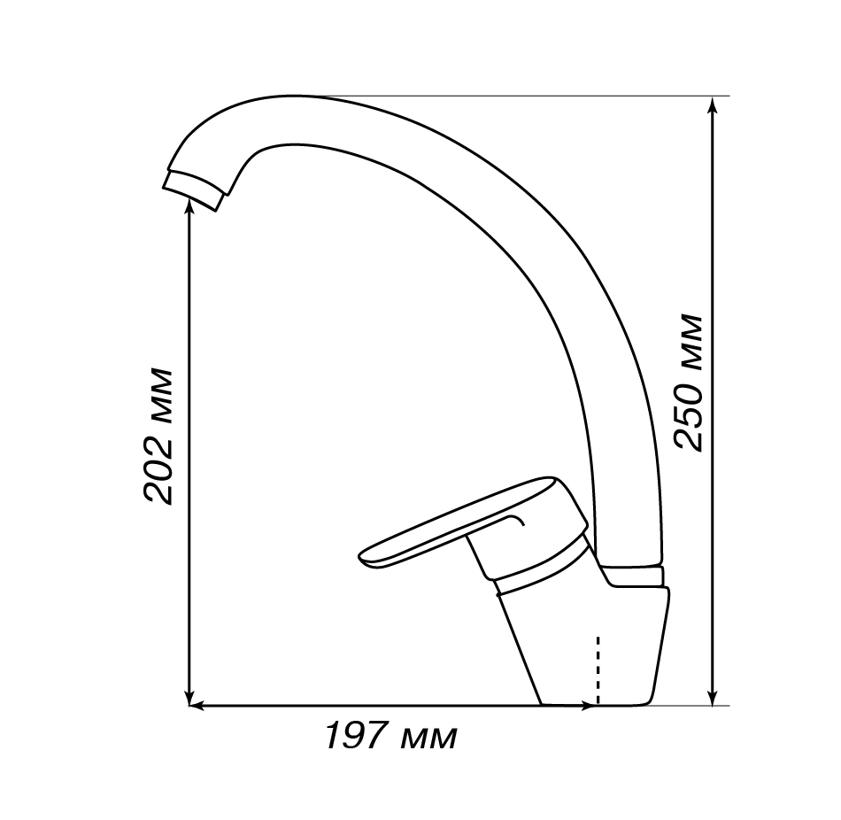 Смеситель для кухни НИМО песочный 1AX002FCXX220 - 2