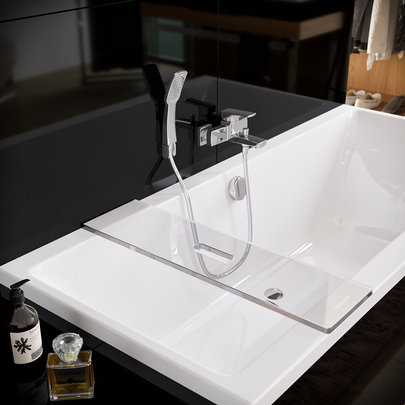 Полка на ванну Excellent Zen 75 прозрачная DOEX.1101.750.TR - 1