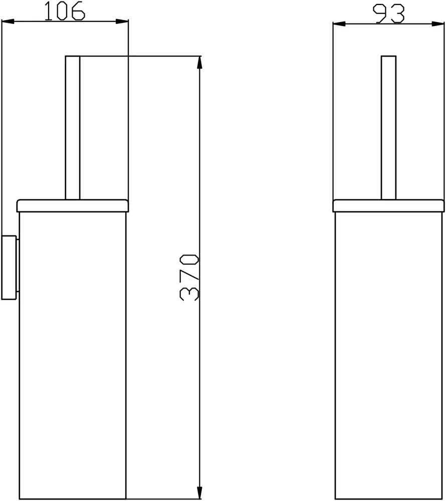 Ершик для унитаза Rav Slezak Colorado хром COA0501 - 1