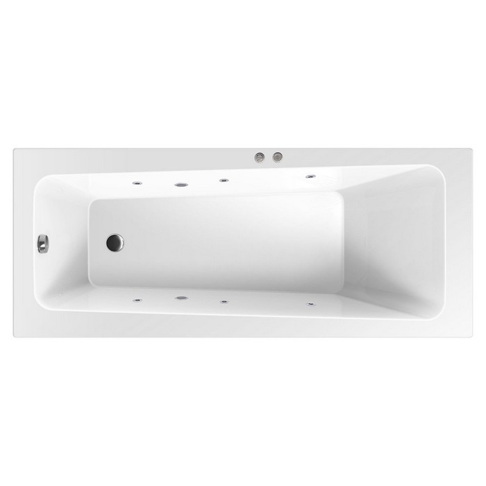 Ванна акриловая Excellent Ava Soft 160х70 с гидромассажем белый - хром WAEX.AVA16.SOFT.CR - 0