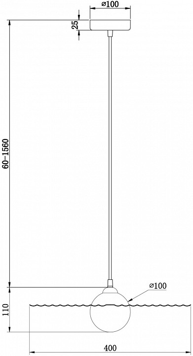 Подвесной светильник Freya Jovian FR5390PL-01B - 2