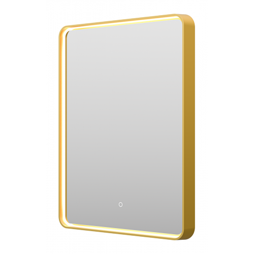 Зеркало Brevita Mercury 60x80 с подсветкой, золото  MER-Rett6-060/80-gold - 1