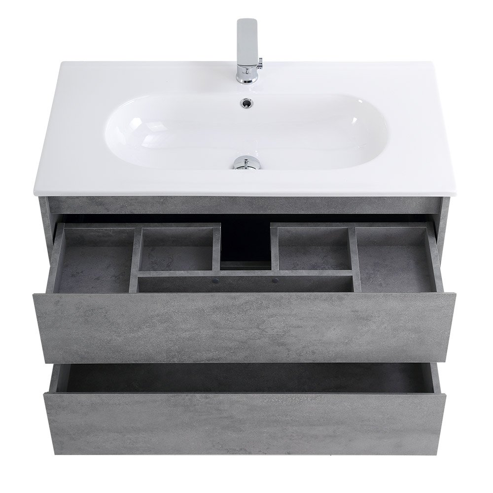 Комплект мебели BelBagno Kraft 90 серый - 3