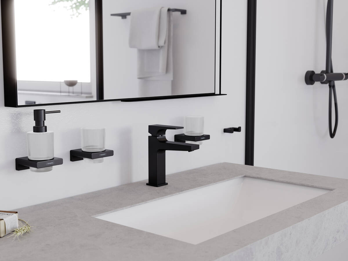 Крючок двойной Hansgrohe AddStoris черный матовый 41755670 - 1