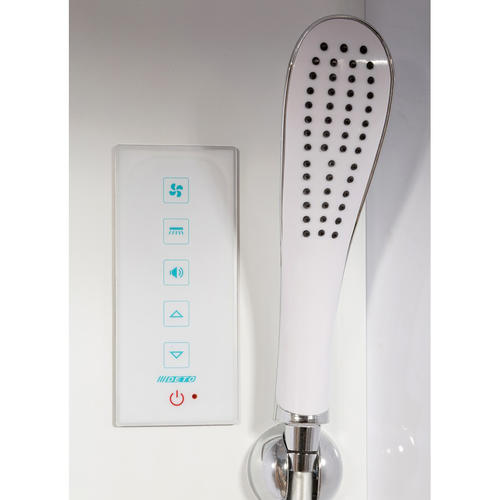 Душевая кабина Deto L 120х80 с гидромассажем и эелектрикой, хром  L620LGM+EL - 4