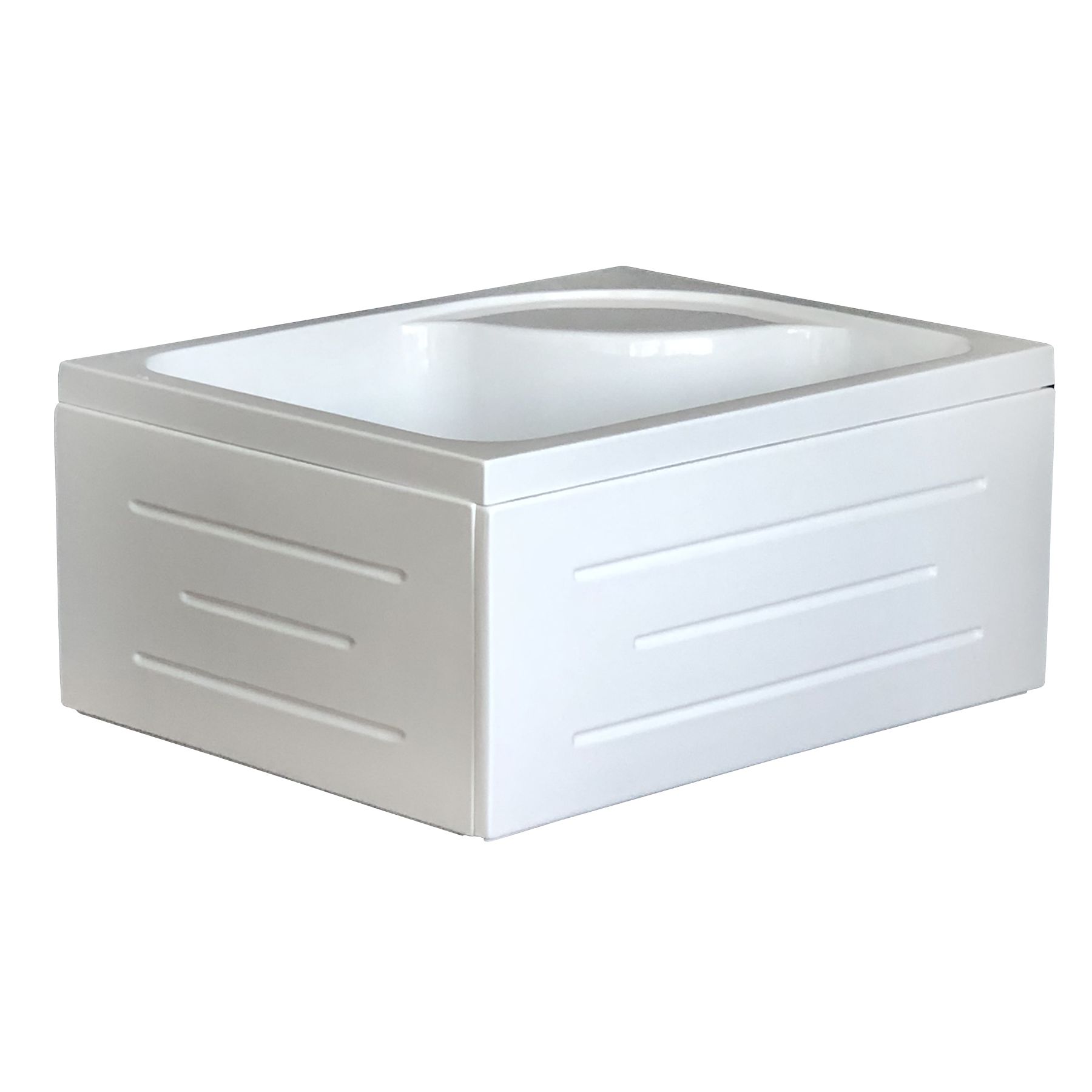 Душевой уголок Royal Bath BP 100х80 R с поддоном профиль хром стекло матовое RB8100BP-C-CH-R - 3