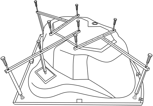 Каркас для ванны Excellent MR-12 - 1