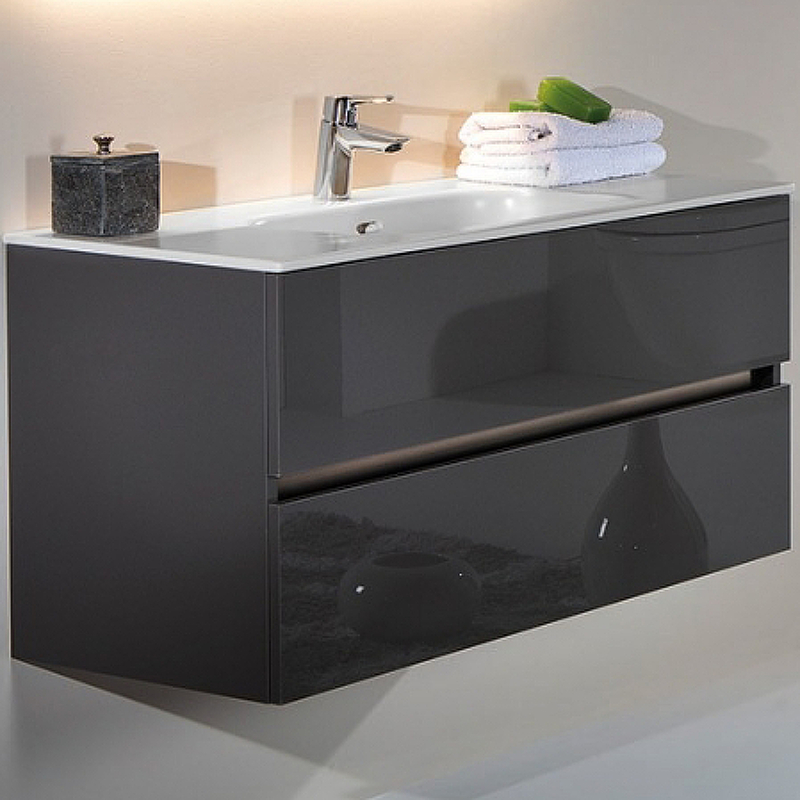 Тумба под раковину Armadi Art Vallessi 80 черный глянец 837-080-A glossy - 0