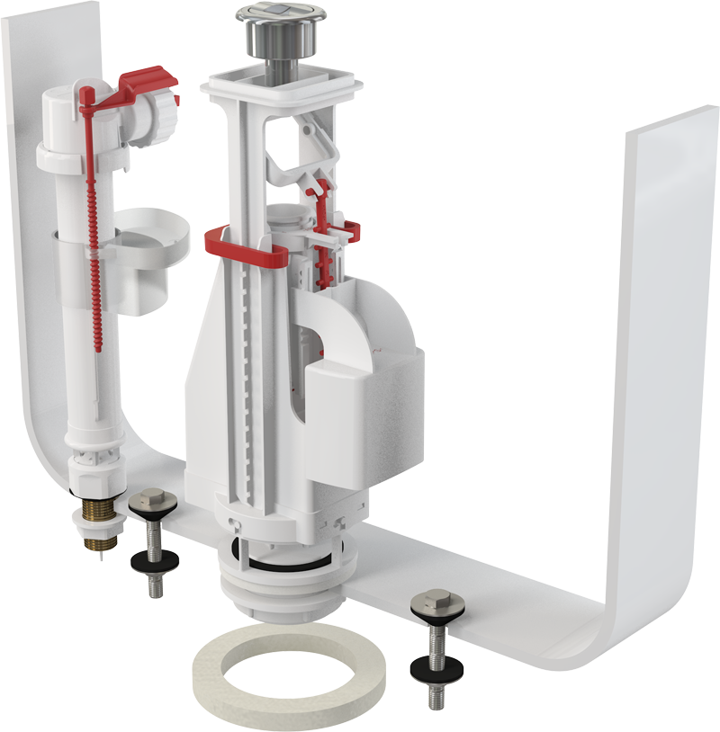 SA08ASK 1/2'' CHROM Выпускной комплект с двойной кнопкой,впускной механизм А18 1/2, A08A. SA08ASK 1/2