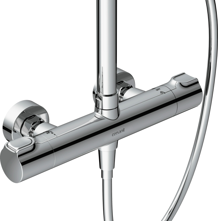Душевая стойка Cersanit Odra с термостатом, хром 63069 - 4