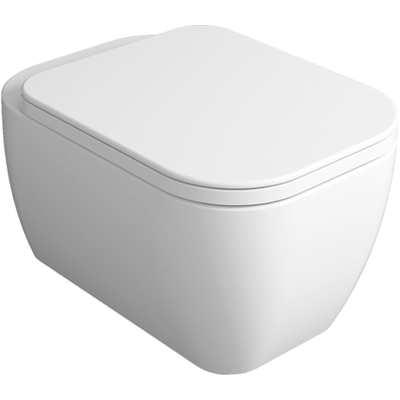 Унитаз подвесной Simas Henges с крышкой белый - 0