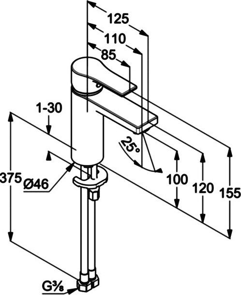 Смеситель Kludi Zenta SL для раковины 482920565 - 1