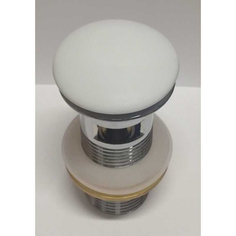 Донный клапан для раковины Ceramalux белый, матовый  RD001MW - 0