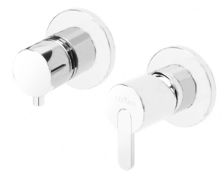 Смеситель встраиваемый Cezares Leaf белый, матовый  LEAF-VDIM3-BIO - 0