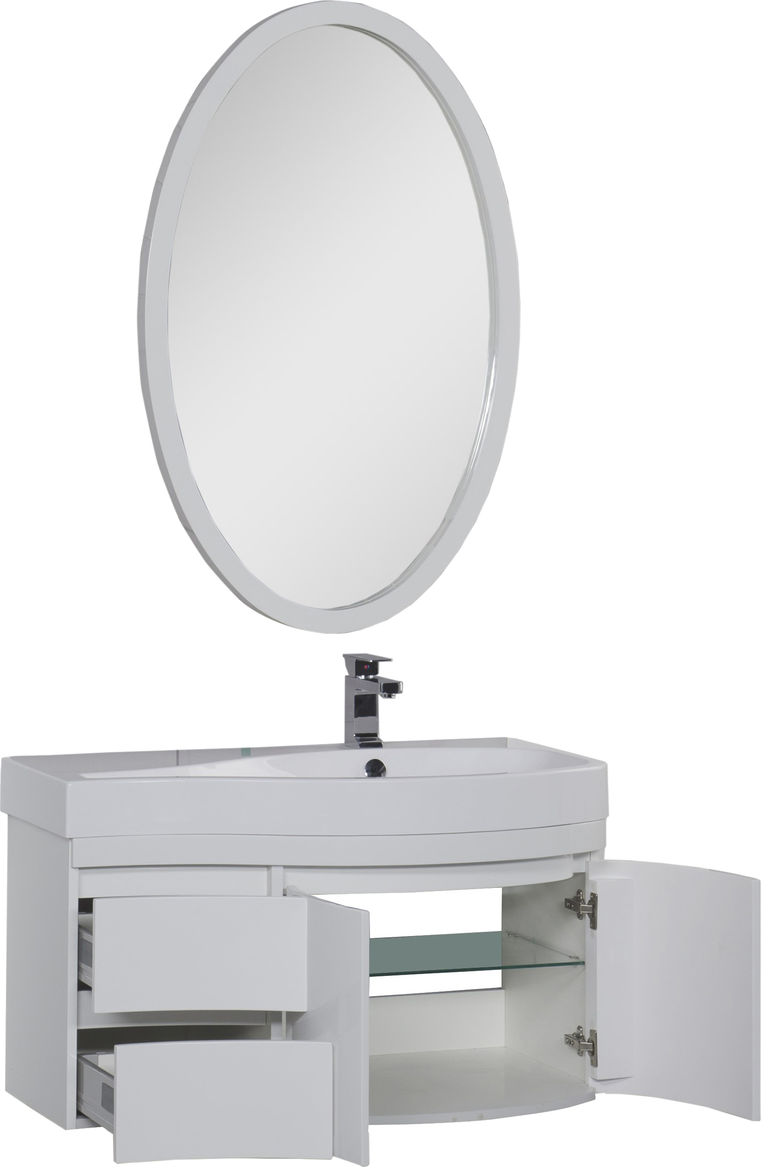 Тумба для комплекта Aquanet Сопрано 2-95 белая R 169633 - 3