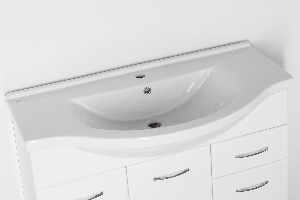 Тумба с раковиной Style Line Эко Стандарт №26 100 белая - 2