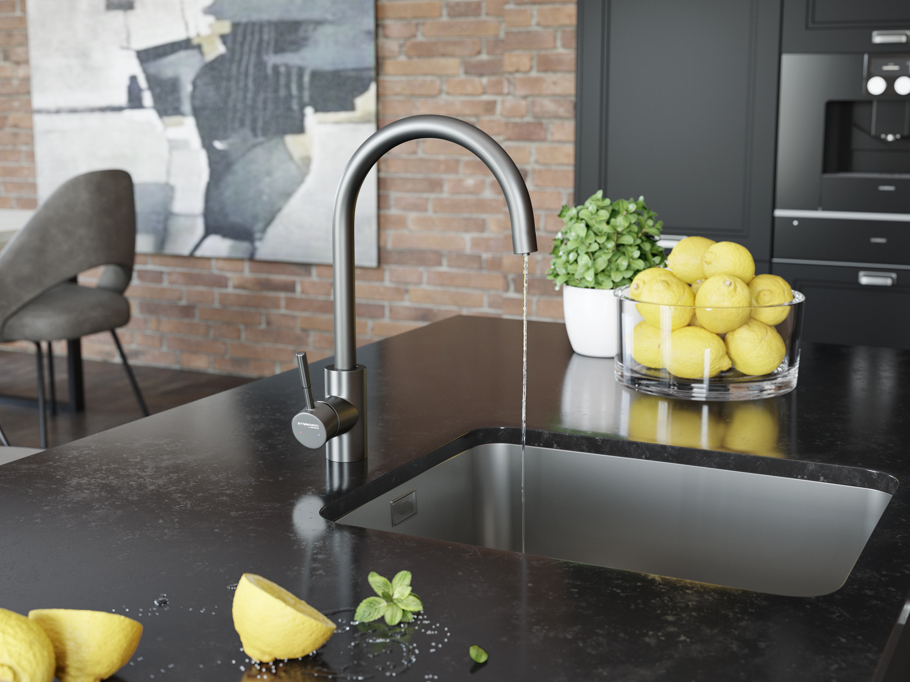 Смеситель для кухни STWORKI by Damixa HSTW07200 никель - 3