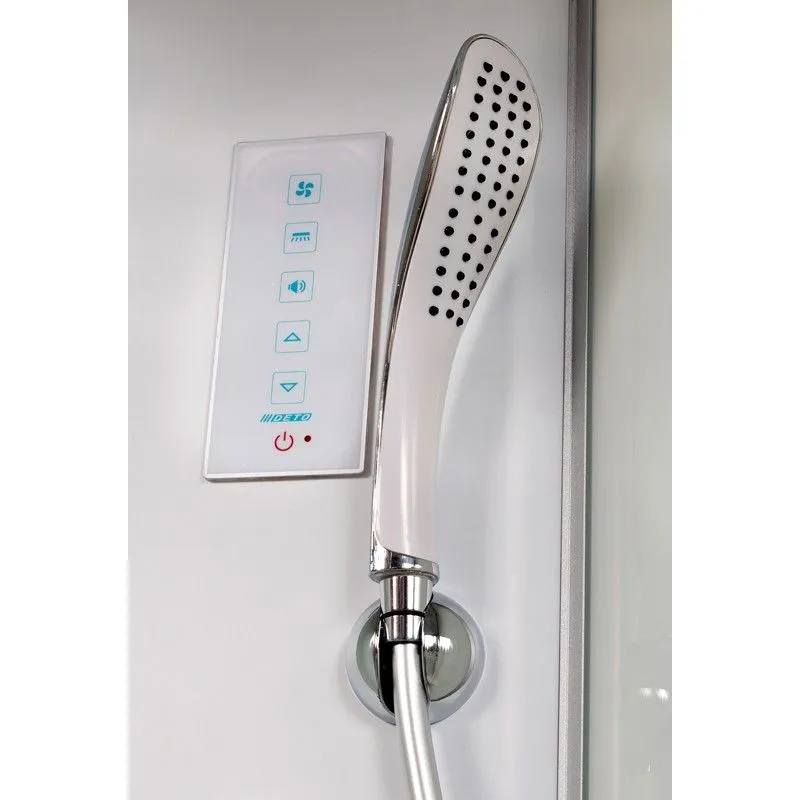 Душевая кабина Deto L 80х80 с электрикой, хром  L780EL - 2