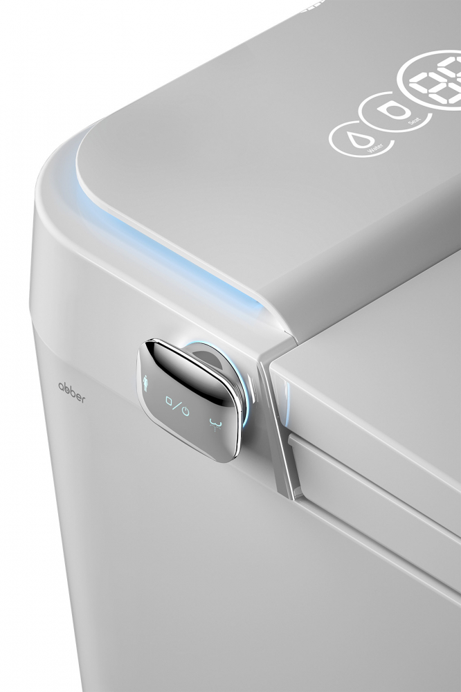 Электронный унитаз-биде ABBER Bequem AC1117S приставной белый - 5